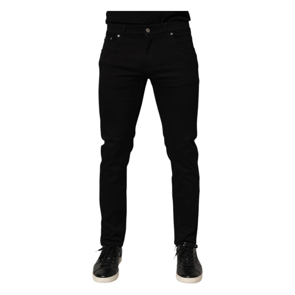 Dolce & Gabbana Men's Black Skinny Trouser Trousers - Slim Fit Jeans - S - Jeans