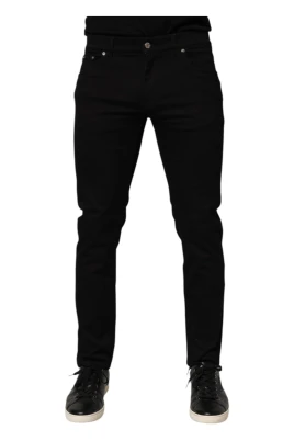 Svarta Skinny Herrbyxor