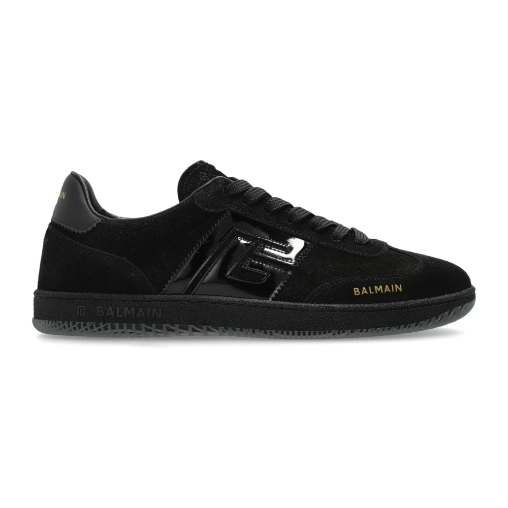 Balmain Suede sneakers Black, Herr