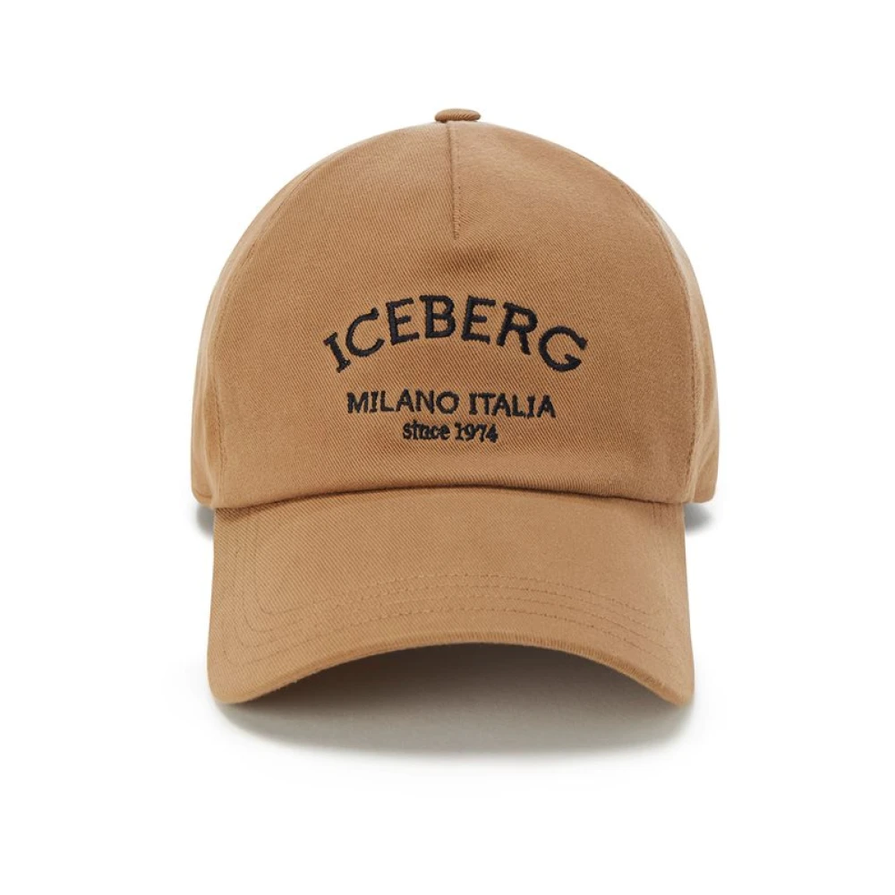 Iceberg Katoenen gabardine baseballpet Brown Dames