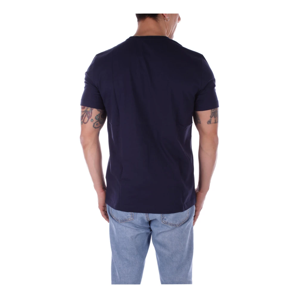 Fay Klassieke Blauwe T-shirt met Voorzak Blue Heren
