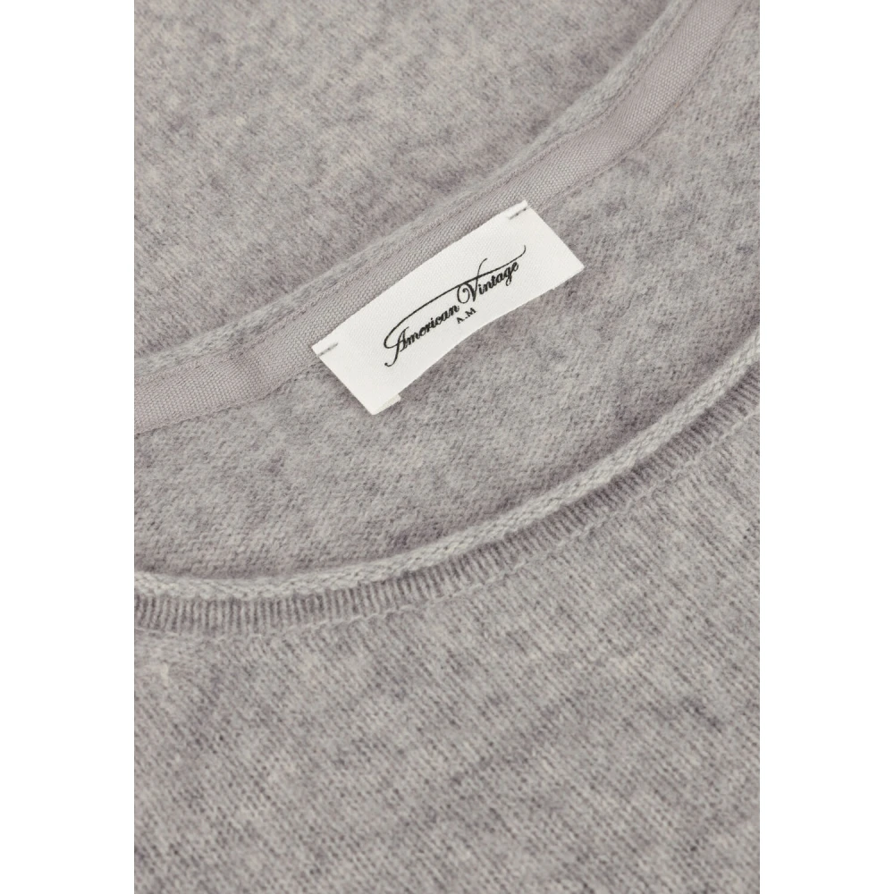 American vintage Grijze Wol Trui voor Heren Gray Heren