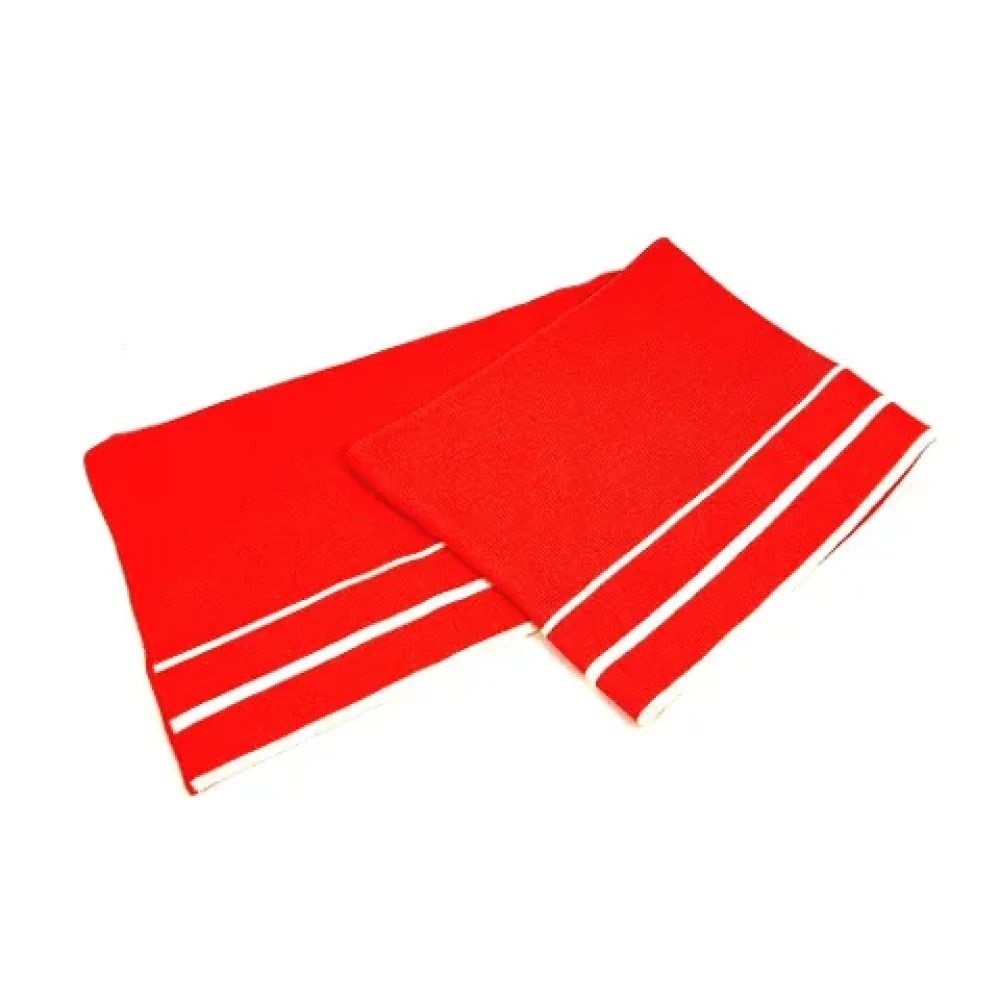 Louis Vuitton Vintage Pre-owned Cotton scarves Orange Dames
