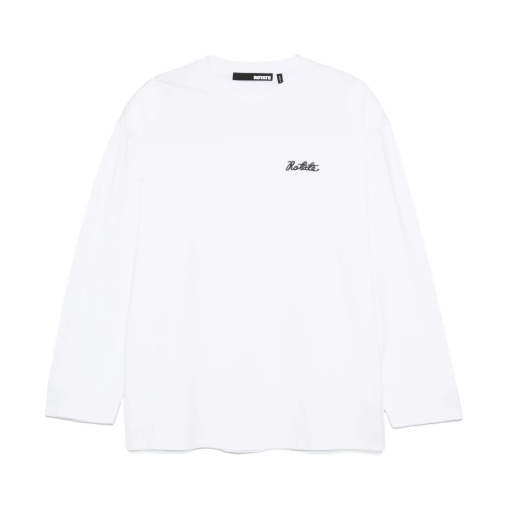 Rotate Birger Christensen Stijlvolle Long Sleeve Tee White Dames