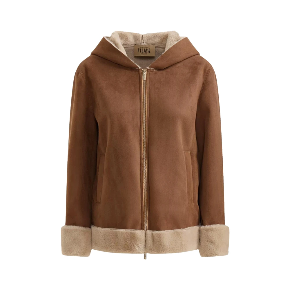 Alviero Martini 1a Classe Bruine Leren Jas Hoge Kwaliteit Brown Dames