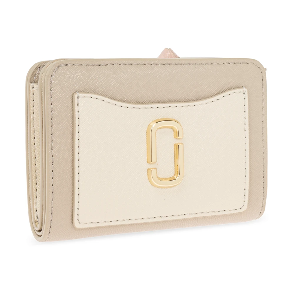 Marc Jacobs Leren portemonnee 'Snapshot' Beige Dames