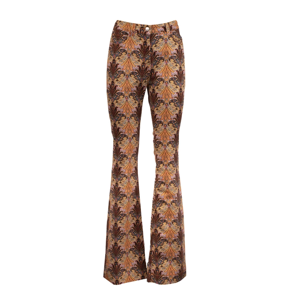 ETRO Flared Jeans met Paisley Print Multicolor Dames