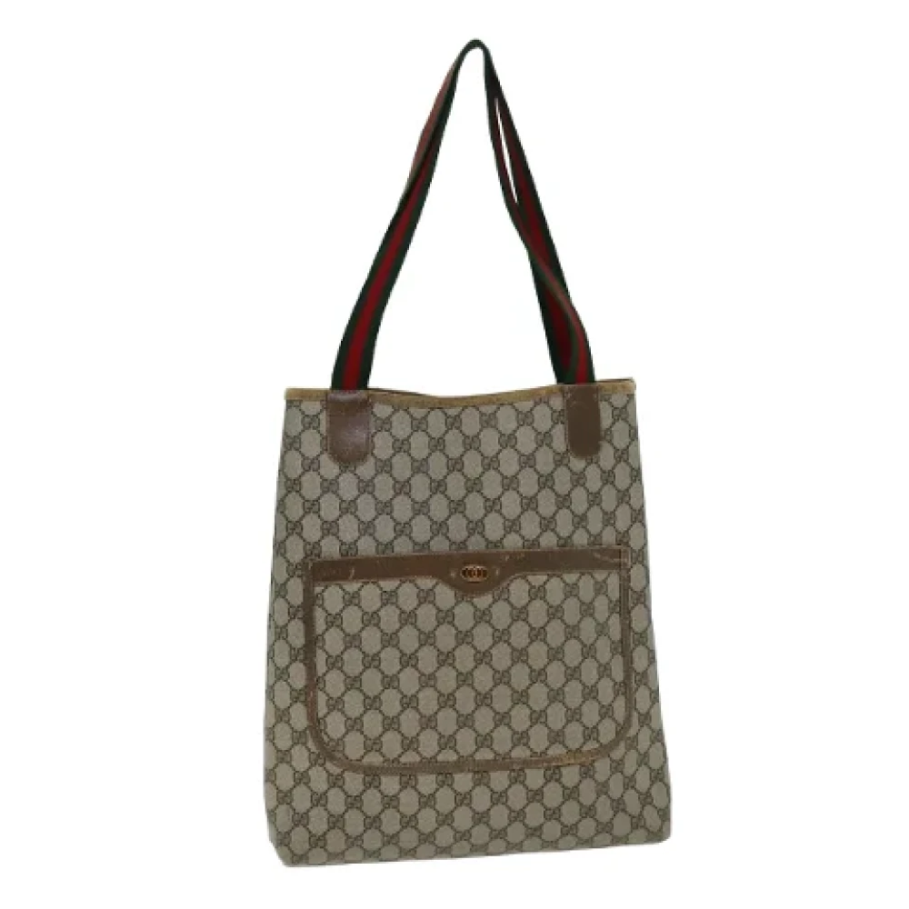 Gucci Vintage Pre-owned Leather gucci-bags Beige Dames