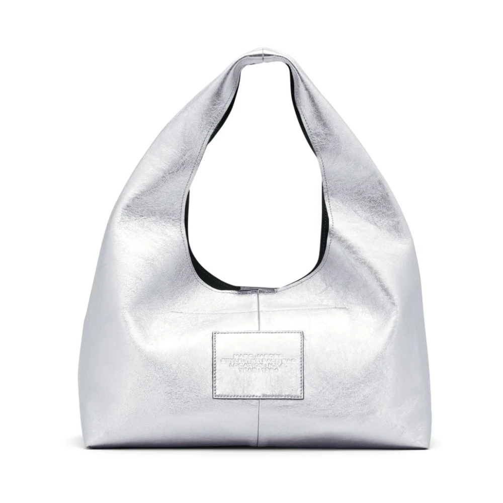 Marc Jacobs Metallic Leder Schoudertas Gray Dames