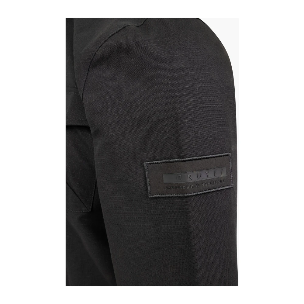 Cruyff Ripstop Overshirt Heren Zwart Black Heren
