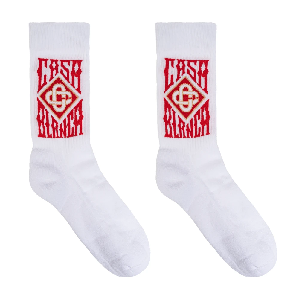 Casablanca Sokken met logo White Heren