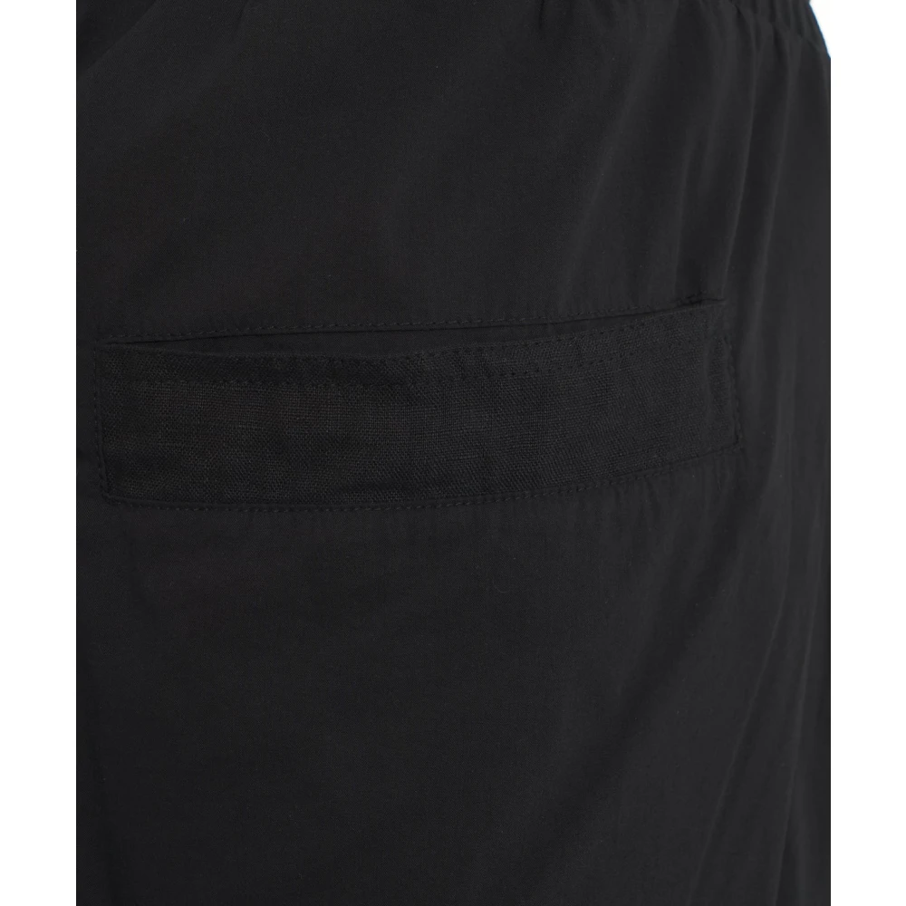 Thom Krom Zwarte Drop Crotch Shorts Black Heren