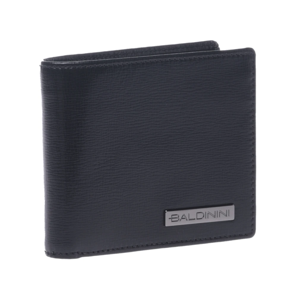 Baldinini Wallet in black palmellato leather Black Heren
