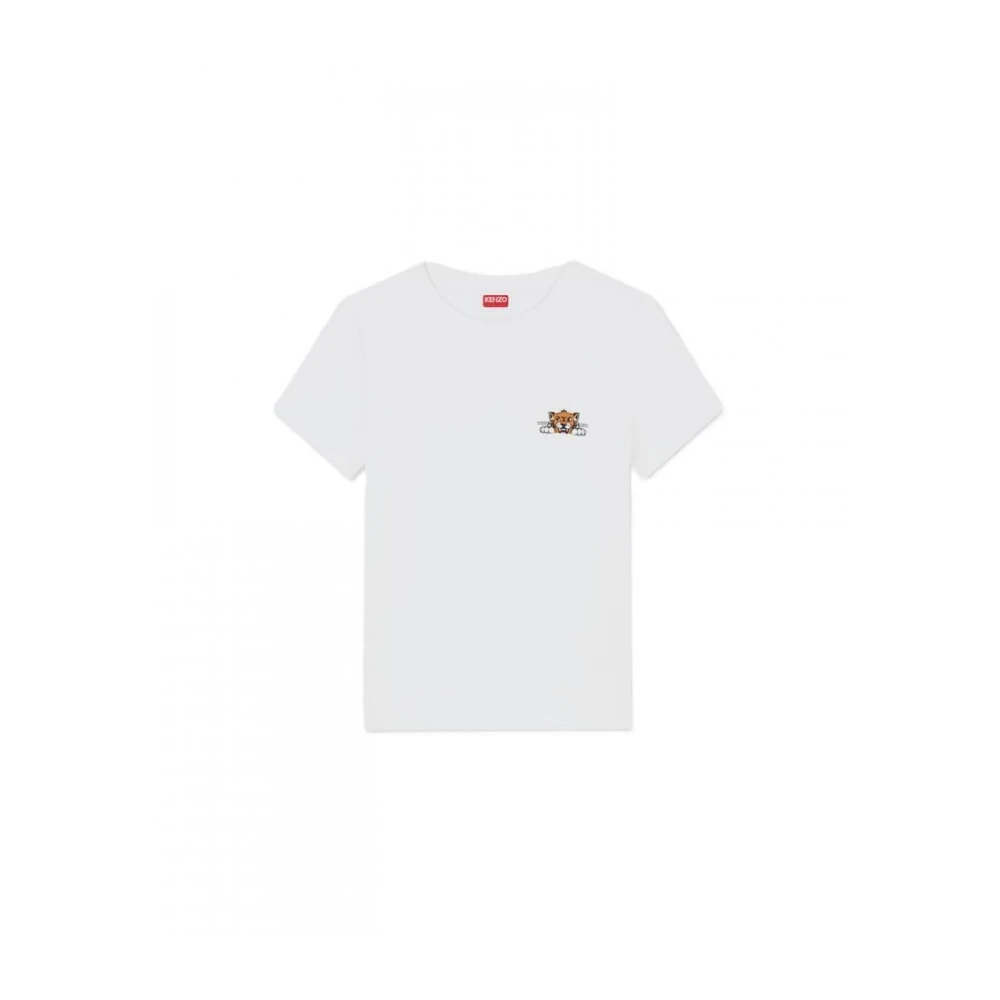 Kenzo Bomull T-shirt White, Dam