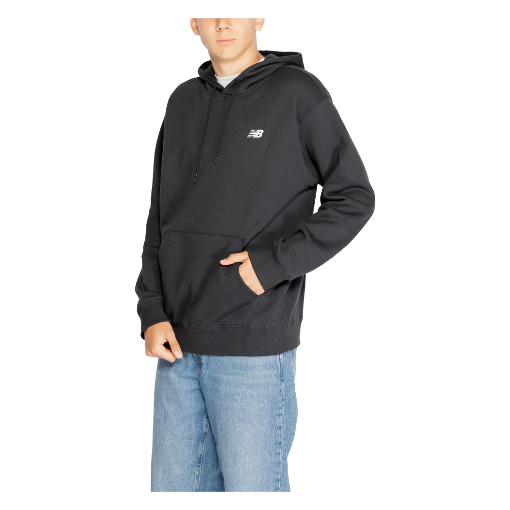 New Balance Katoenen Heren Sweatshirt Herfst Winter Collectie Black Heren