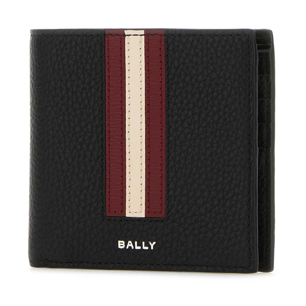 Bally Klassieke Zwarte Leren Portemonnee Black Heren