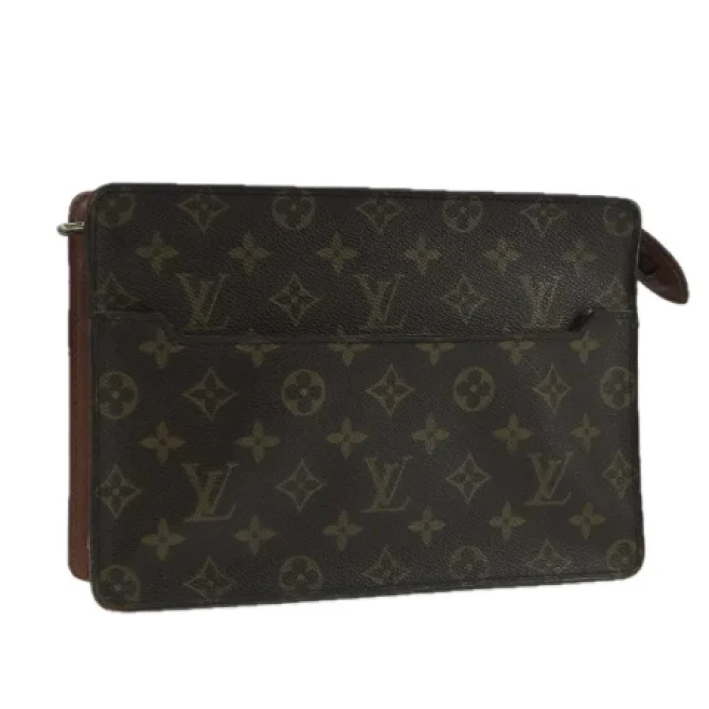 Louis Vuitton Vintage Pre-owned Canvas clutches Brown Dames