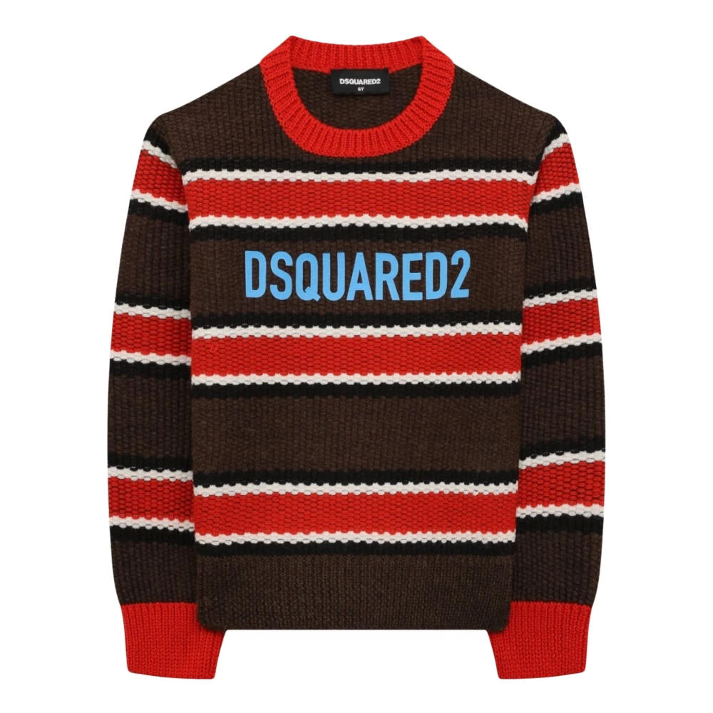 Dsquared2 Boys Multicolor Striped Knit Jumper - Kids Knitwear - 14 Y - Kids