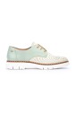 chaussure-a-lacets-verte-avec-semelles-confortables