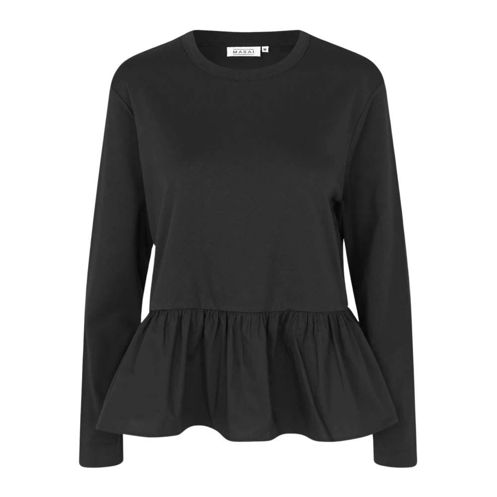 Masai Zwarte Top met Rok Detail Black Dames