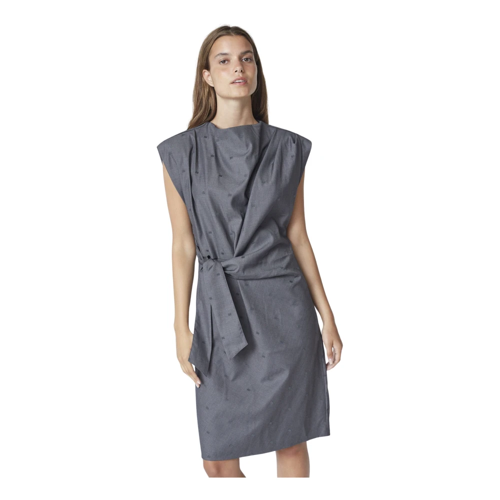 Co'couture Gray Sagacc Dress - Female - Short Dresses - Xl - Dresses