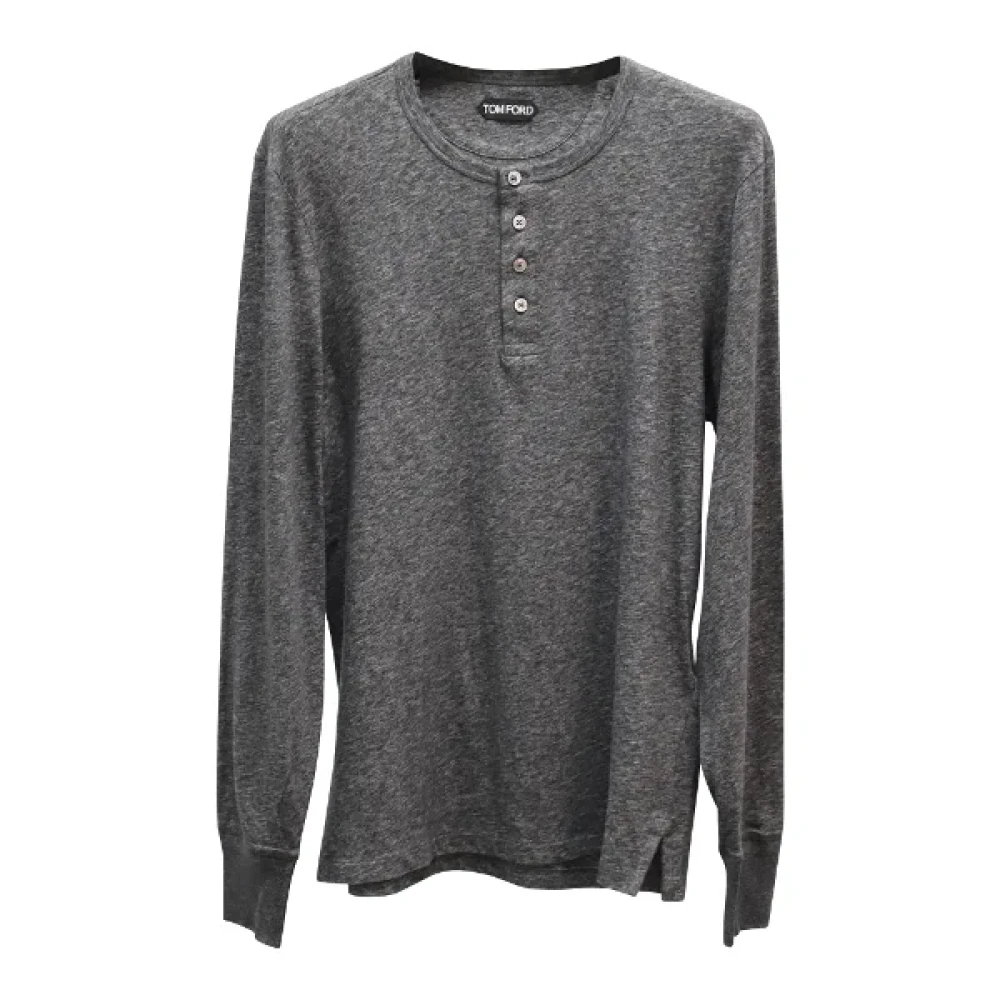 Tom Ford Pre-owned Cotton tops Gray Dames
