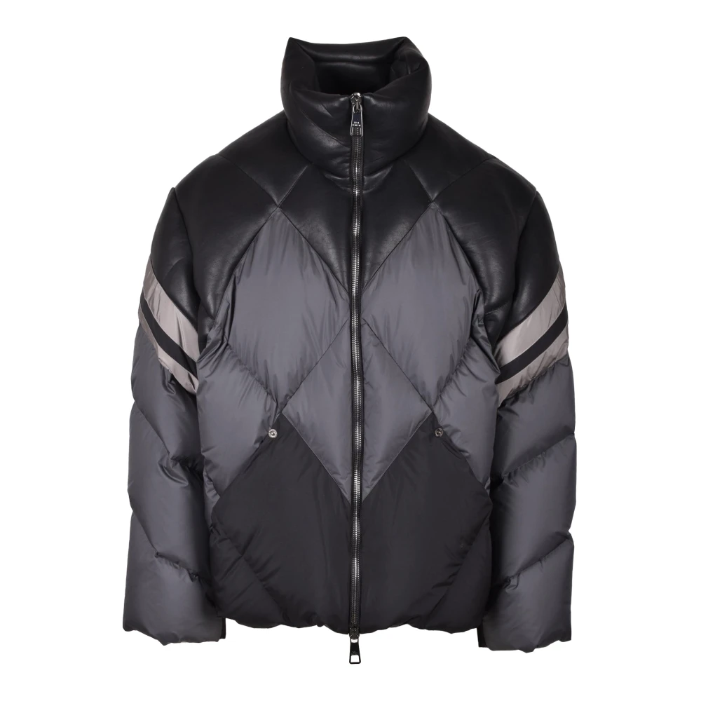 Neil Barrett Gewatteerde jas met elastanmix Black Heren