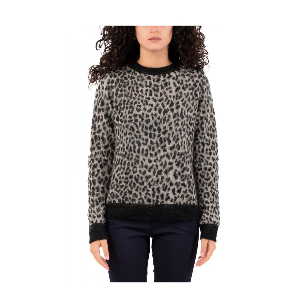 Max Mara Studio Elegante Studio Gebreide Top Gray Dames