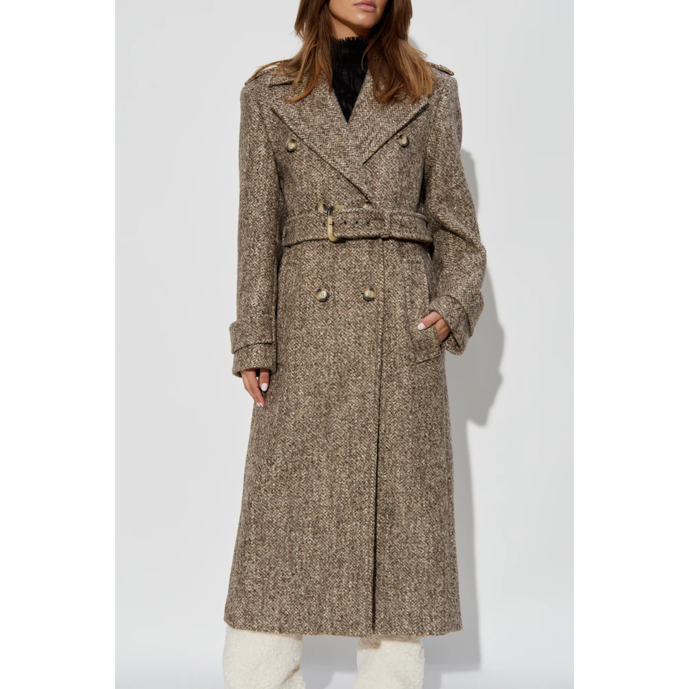 SPORTMAX Dubbelbreasted jas Brown Dames