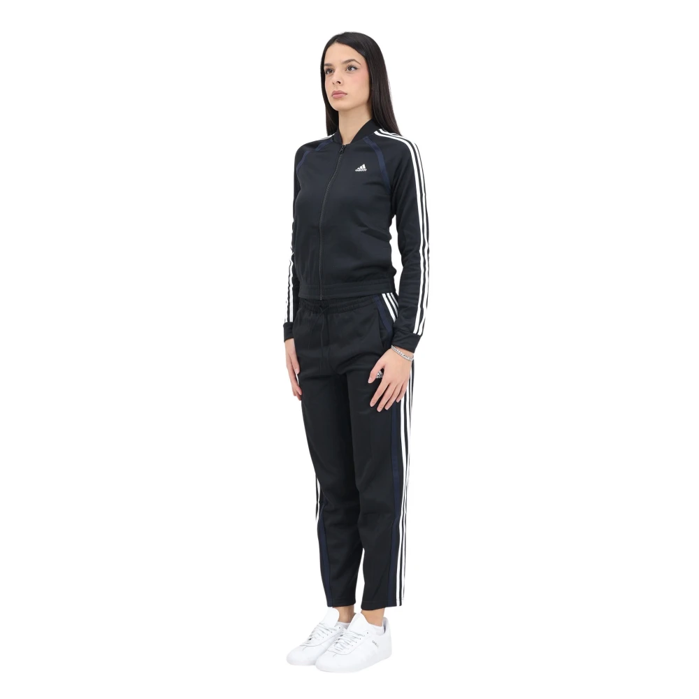 Adidas Zwarte Sportieve Teamsport Jurk Black Dames