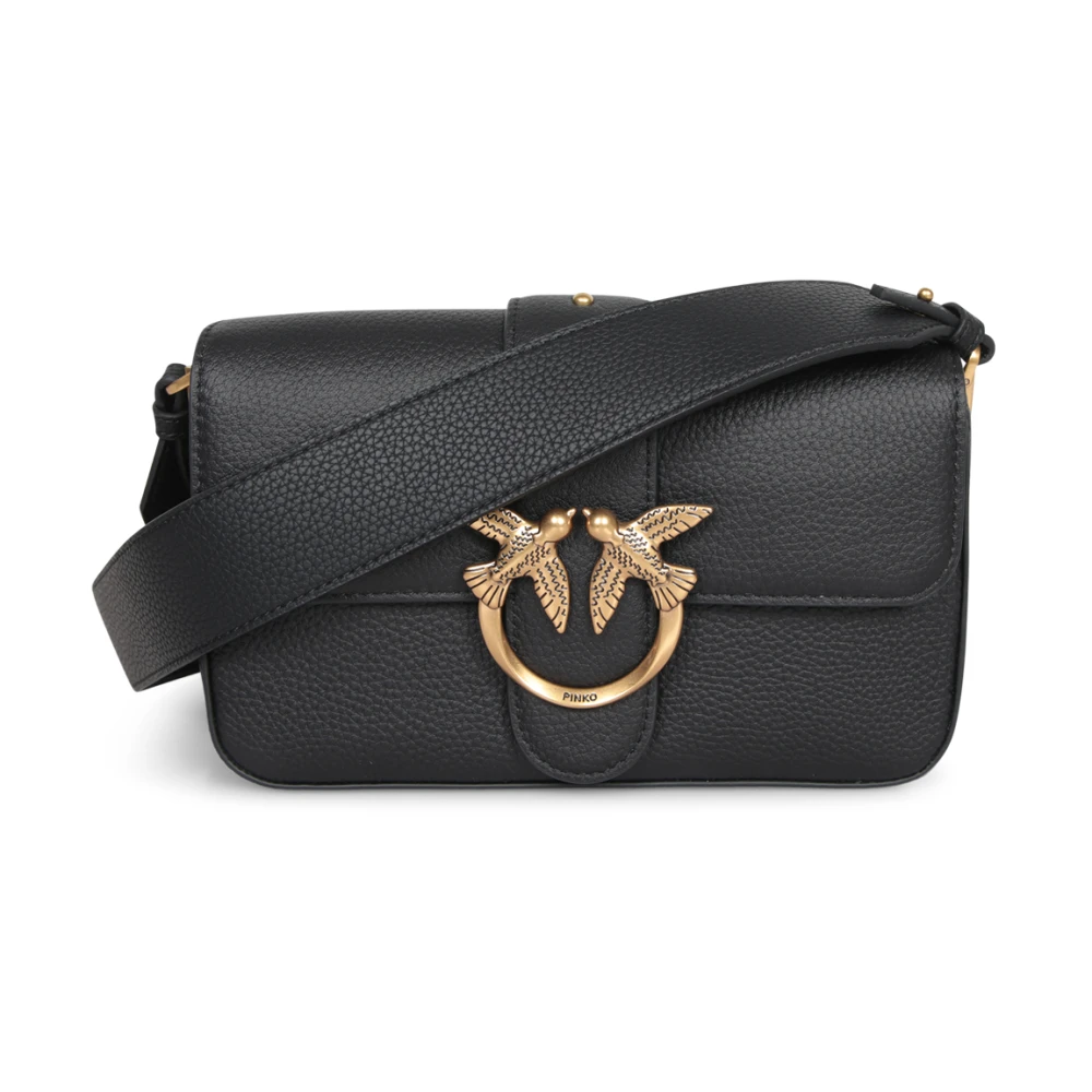 Pinko Vrouw Zwart Tassen Dames, One Size, Cross Body Bags