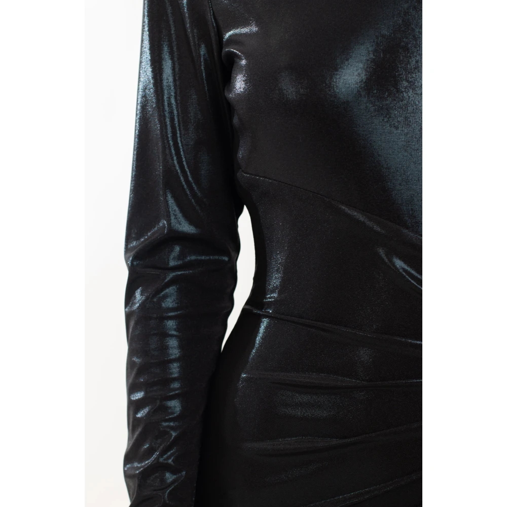 Babylon Elegante Side Split Jurk in Multicolor Black Dames