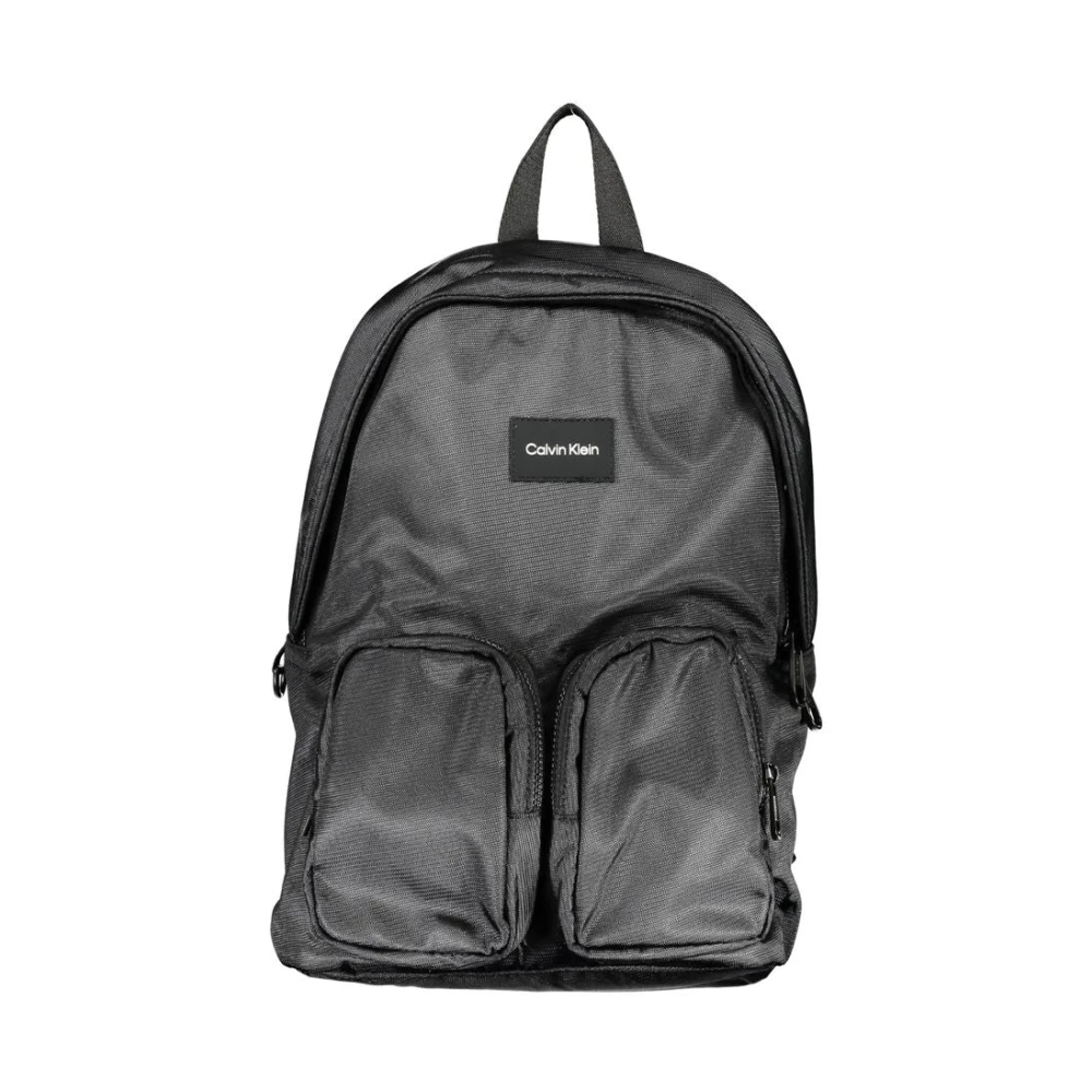 Calvin Klein Zwarte heren rugzak met laptopvak Black Heren