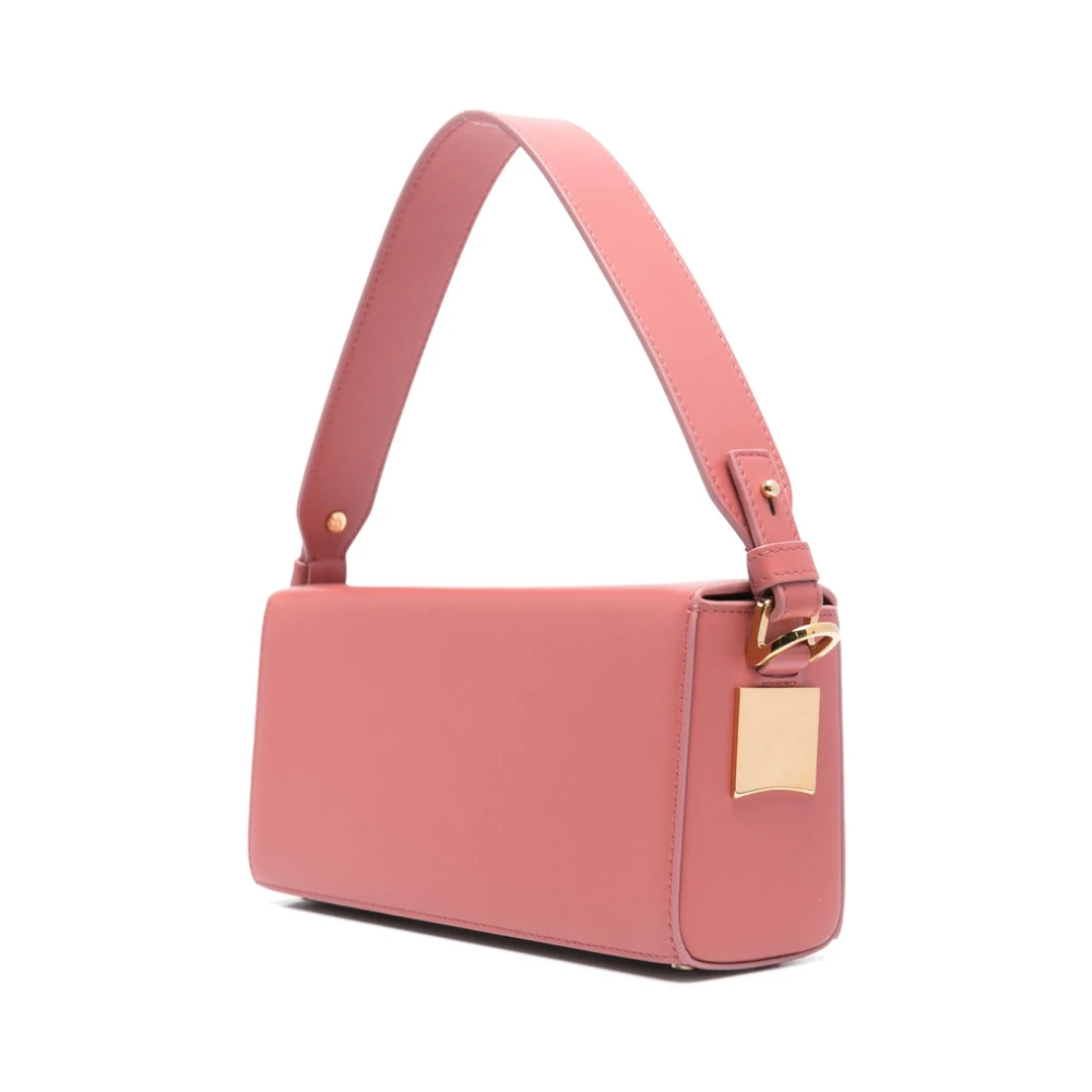 Lanvin Koraalroze Foldover Top Tas Pink Dames