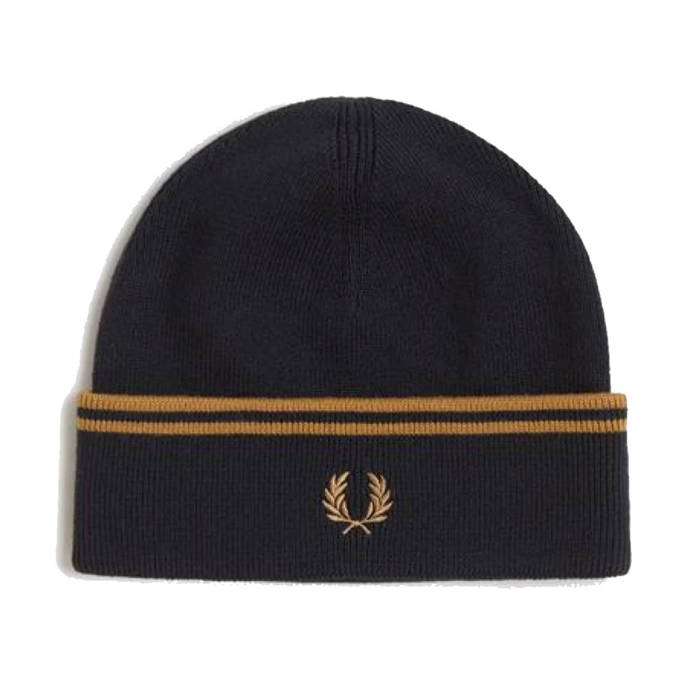 Fred Perry Men's Black Merino Wool Beanie Hat - One Size - Image 5