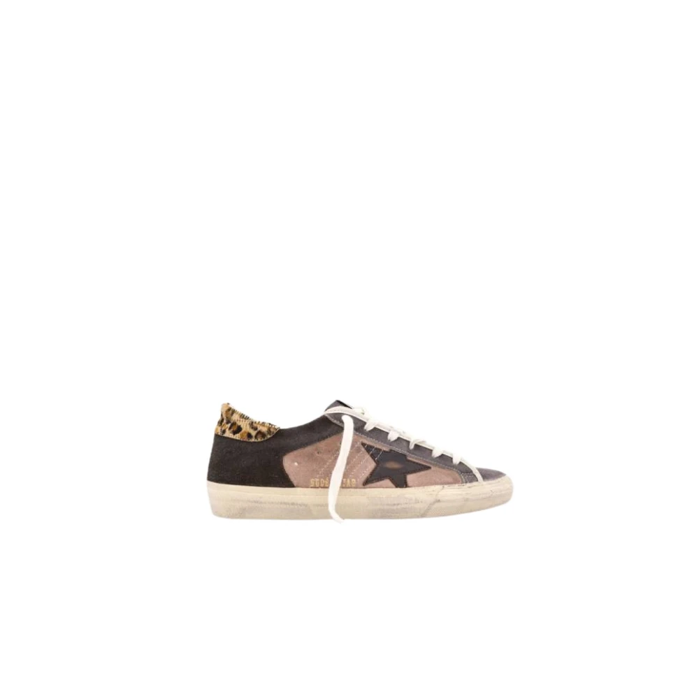 Golden Goose Leopard Print Star Sneakers Multicolor, Dam