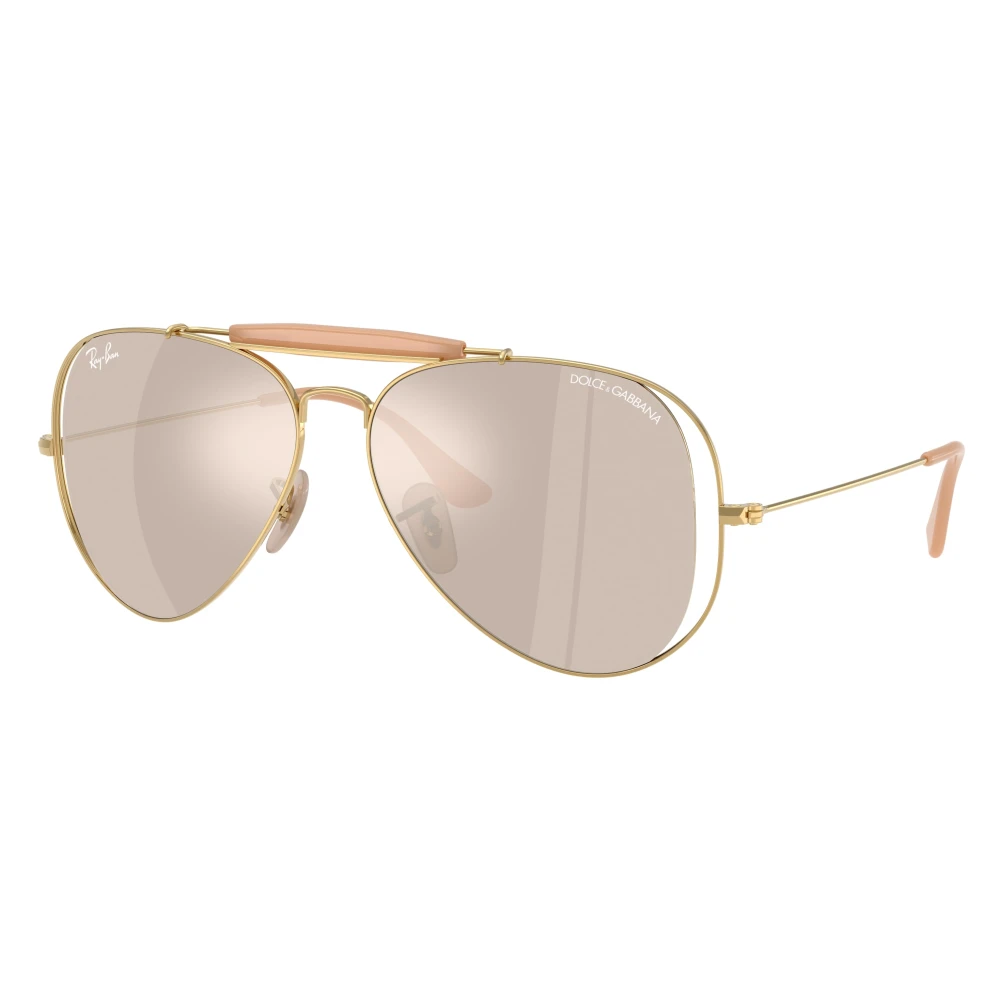Ray-Ban Unisex Yellow The Outdoorsman Sunglasses - Sunglasses - 58 Mm - Accessories