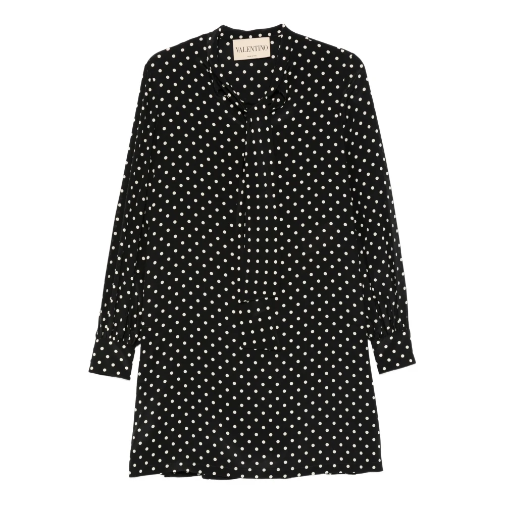 Valentino Garavani Black Short Flared Dress - Female - Short Dresses - Xs - Dresses