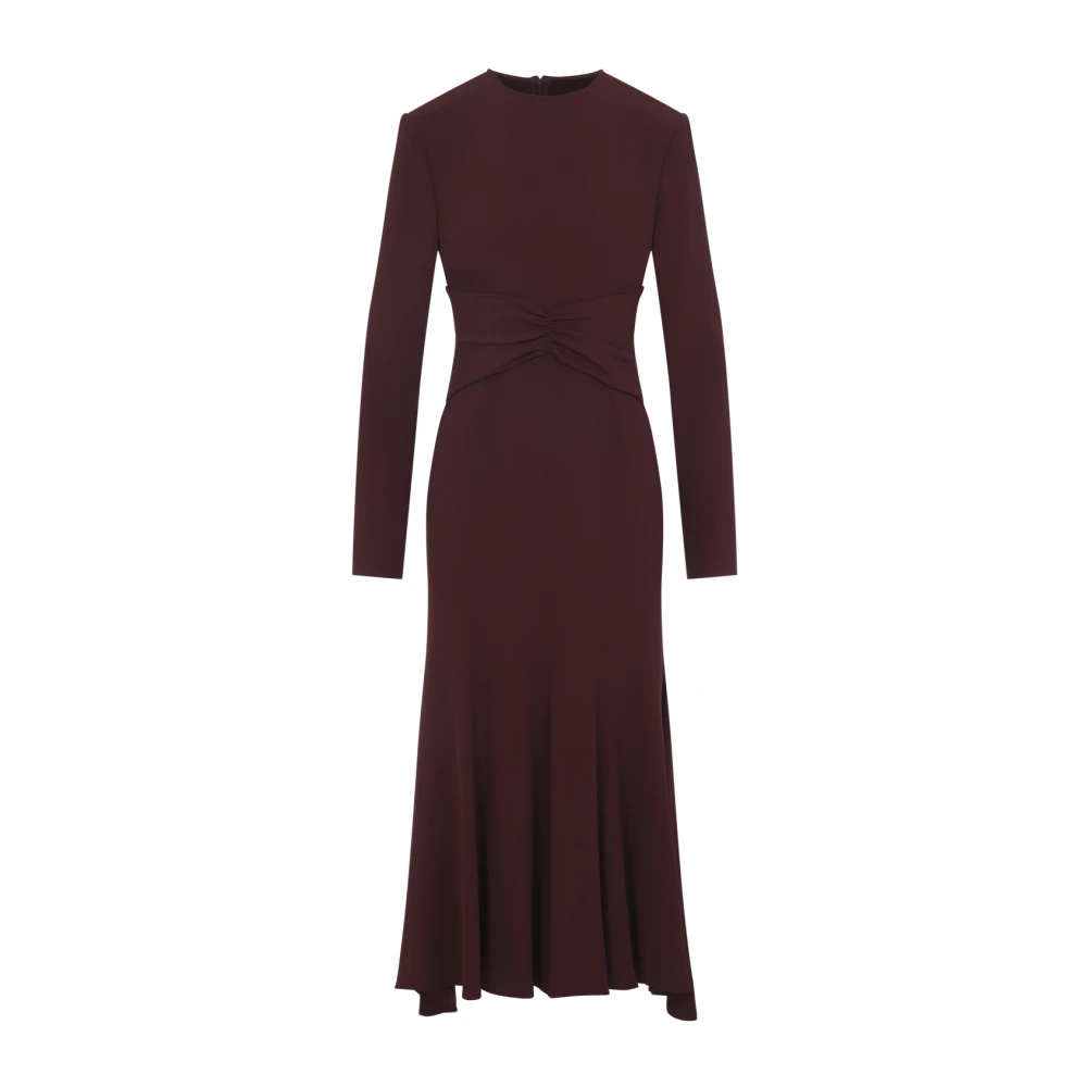 Alberta Ferretti Red Party Dresses, Female, Xs, Satin Midi Dress