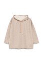 camelbruine-sweater-met-capuchon-en-lurex-details