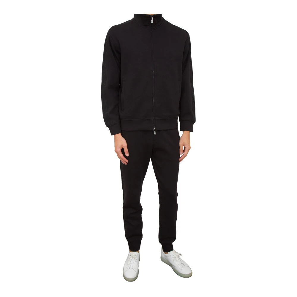 Emporio Armani Zwarte Sweatshirt Stijlvol Casual Mode Kleding Black Heren