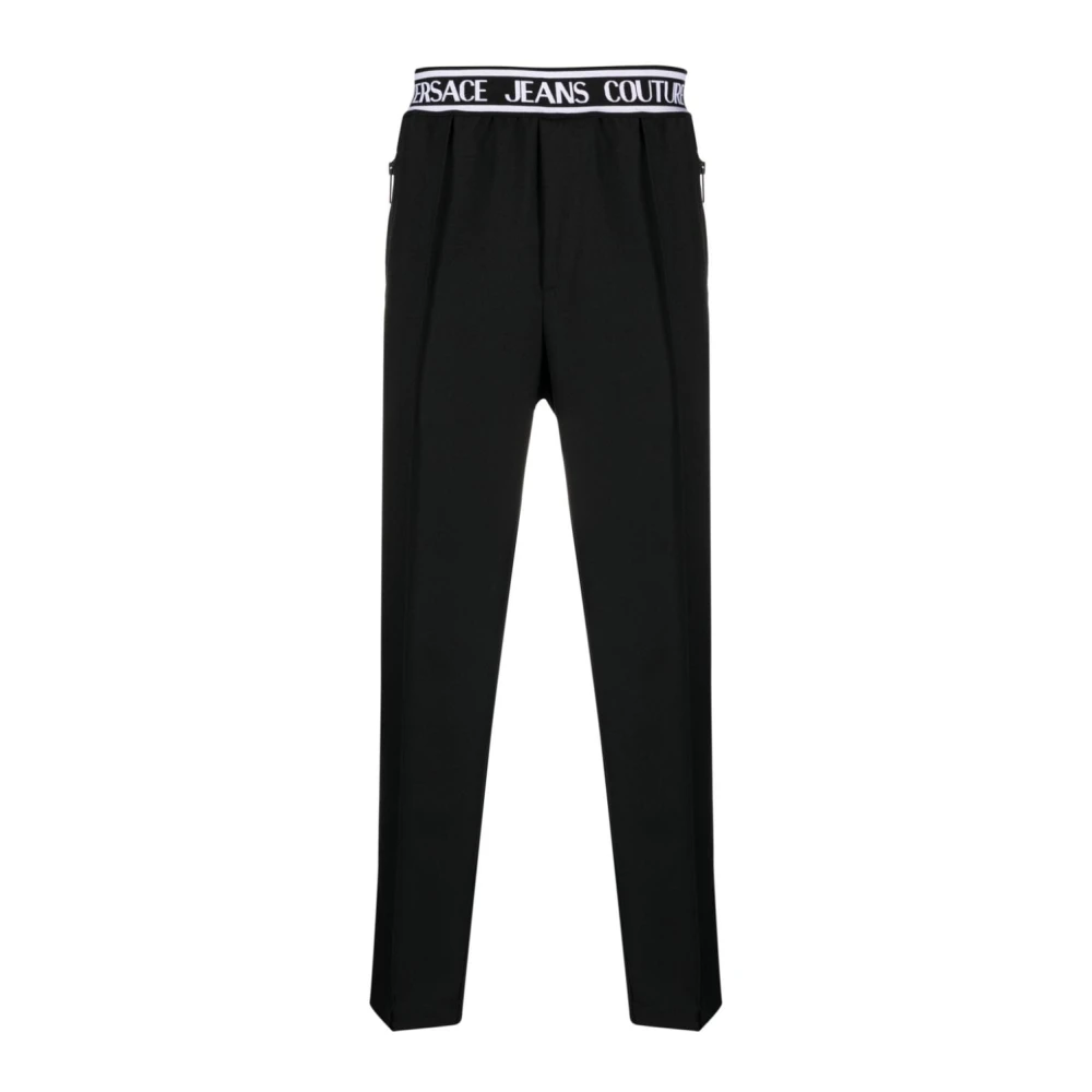 Versace Jeans Couture Zwarte Broek Pantalone (Generico) Black Heren