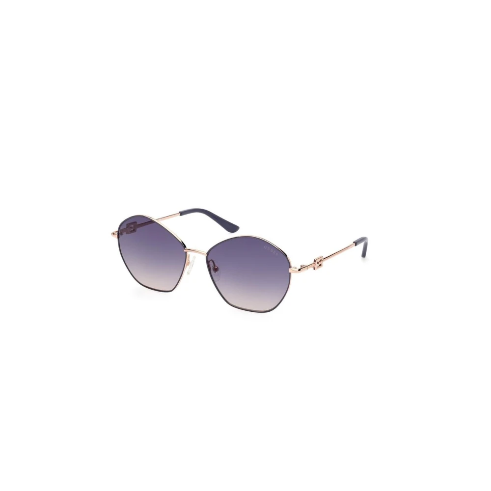 Guess Women's Gray Metal Frame Sunglasses With Uv Protection