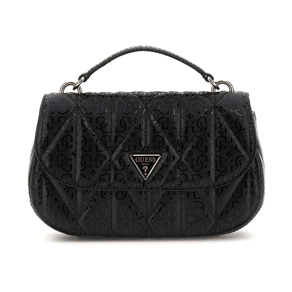 Guess Women's Black Handbags, One Size, Betula Satchel Crossbody Bag
