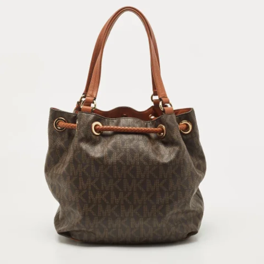 Michael Kors Pre-owned Canvas handbags Brown Dames