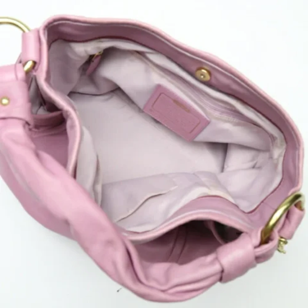 Coach Pre-owned Fabric shoulder-bags Pink Dames