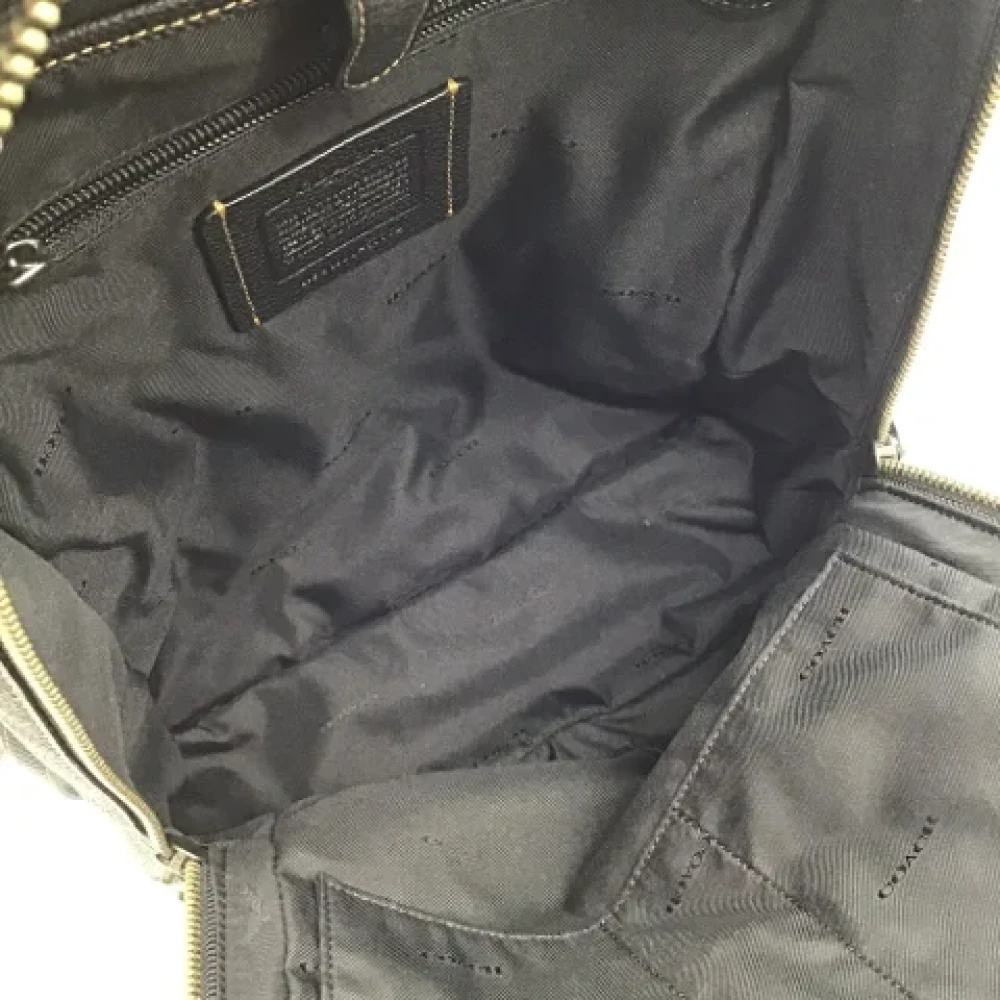 Coach Pre-owned Leather backpacks Black Dames