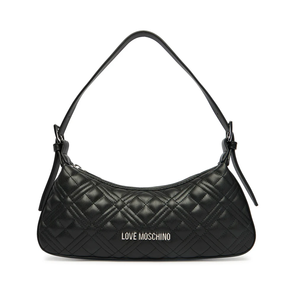 Love Moschino Women's Black Quilted Shoulder Bag - Shoulder Bags - One Size - Bags