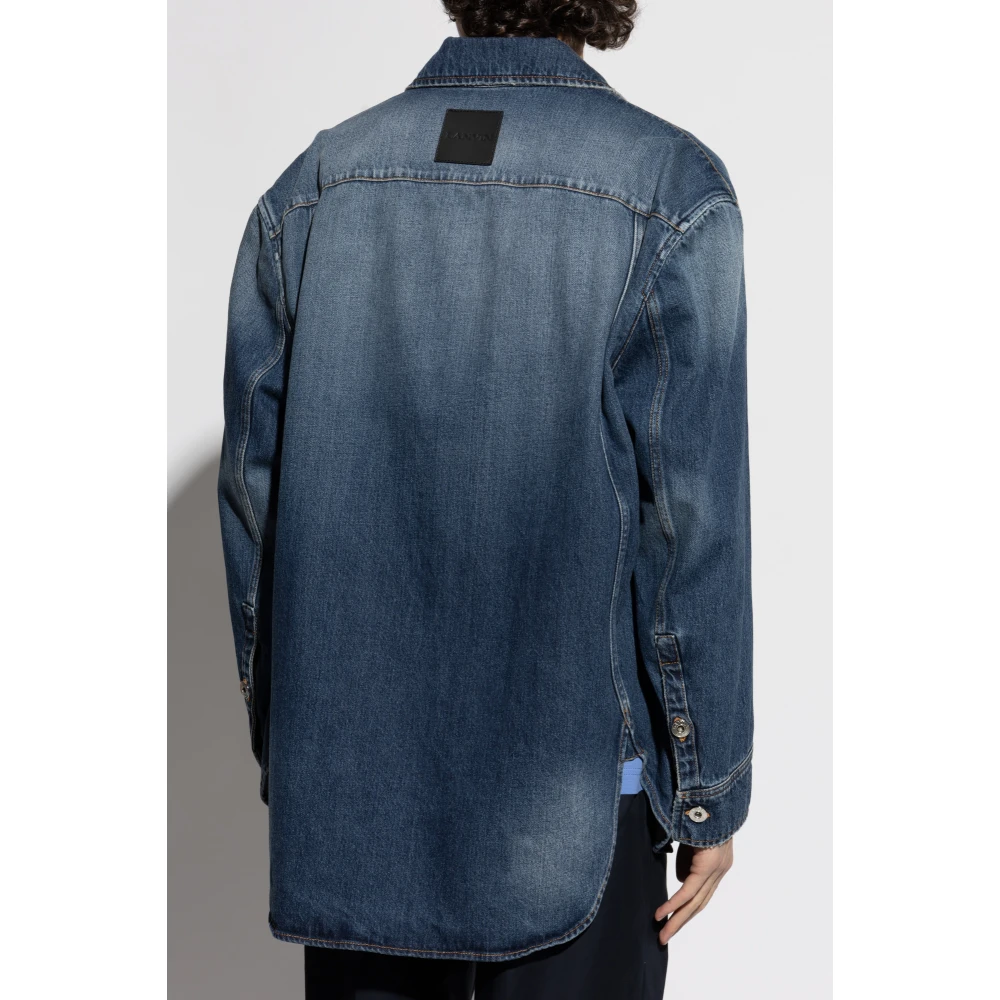 Lanvin Denim overhemd Blue Heren
