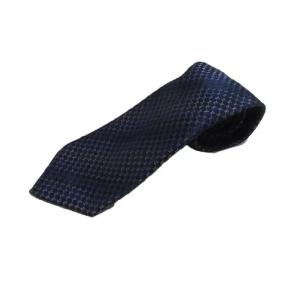 Louis Vuitton Vintage Pre-owned Silk home-office Blue Heren